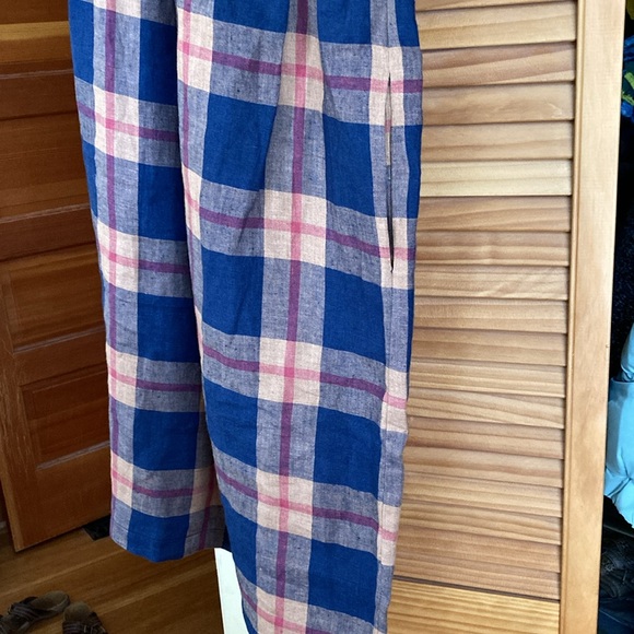 Pyne & Smith linen plaid dress XS NWT - Picture 6 of 8
